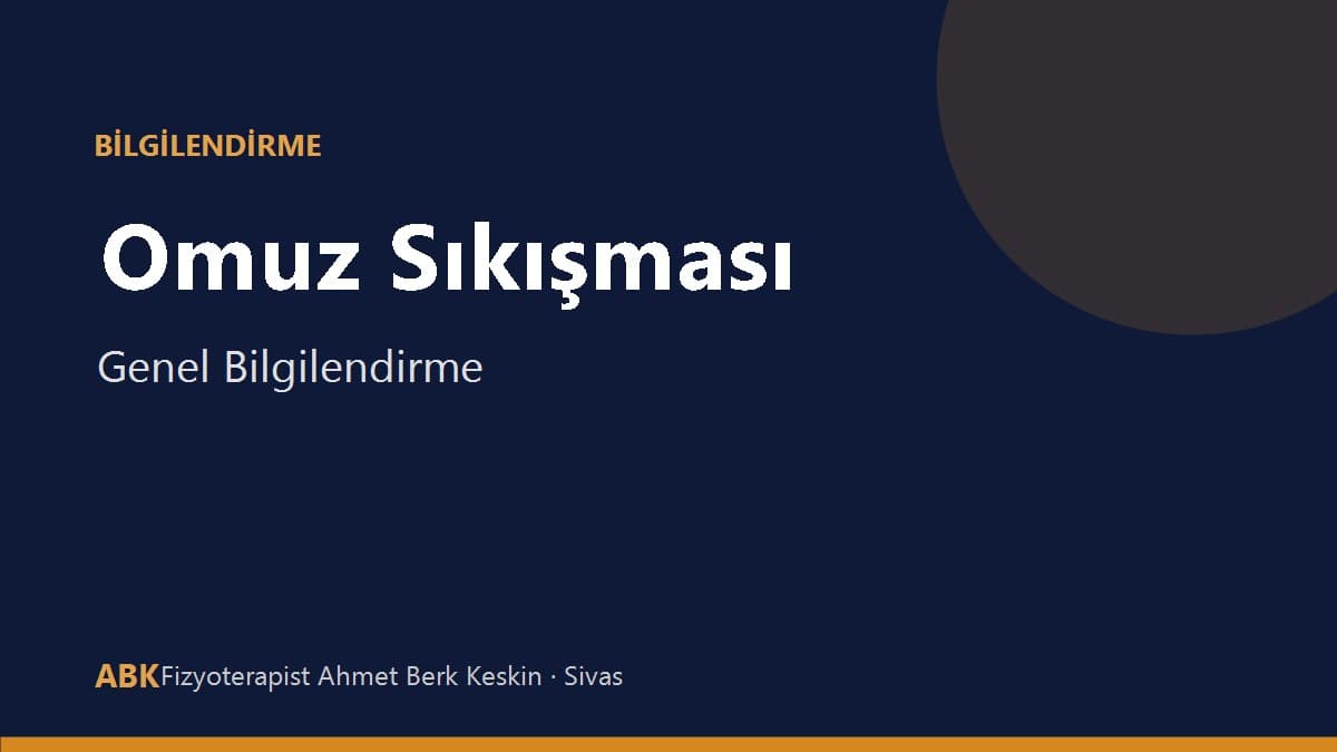 Omuz sıkışması (impingement) ve omuz ağrısı bilgilendirme görseli