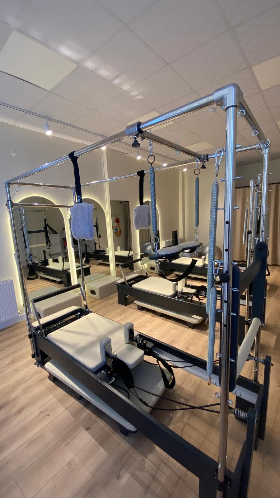 Reformer pilates çalışma alanı